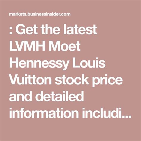 louis vuitton trading symbol|lvmh stock price today.